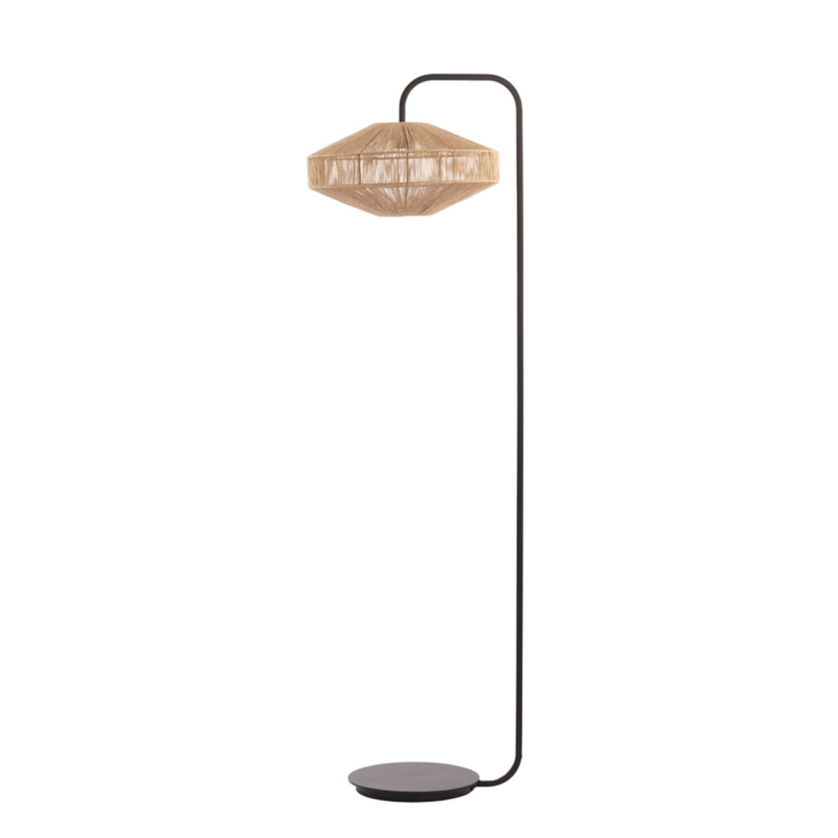 Lyra Natur gulvlampe Fra Light & Living - Dens luftige design giver et bohemeagtigt og stilfuldt udtryk, der passer perfekt ind i både moderne og rustikt indrettede hjem.