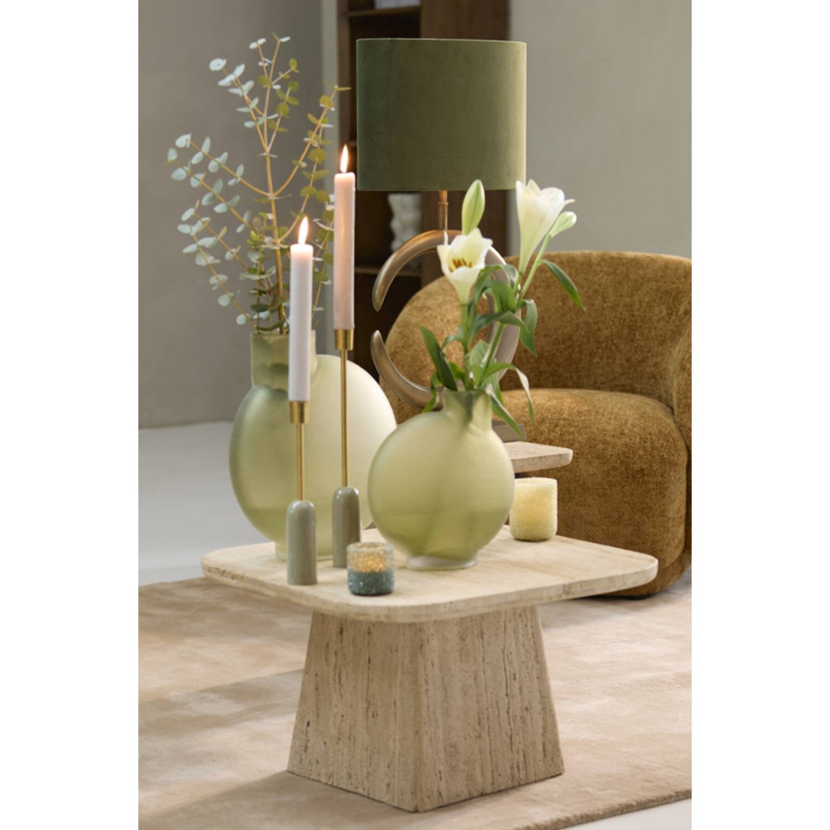 Lune 50cm Bronze lampefod Fra Light & Living - 