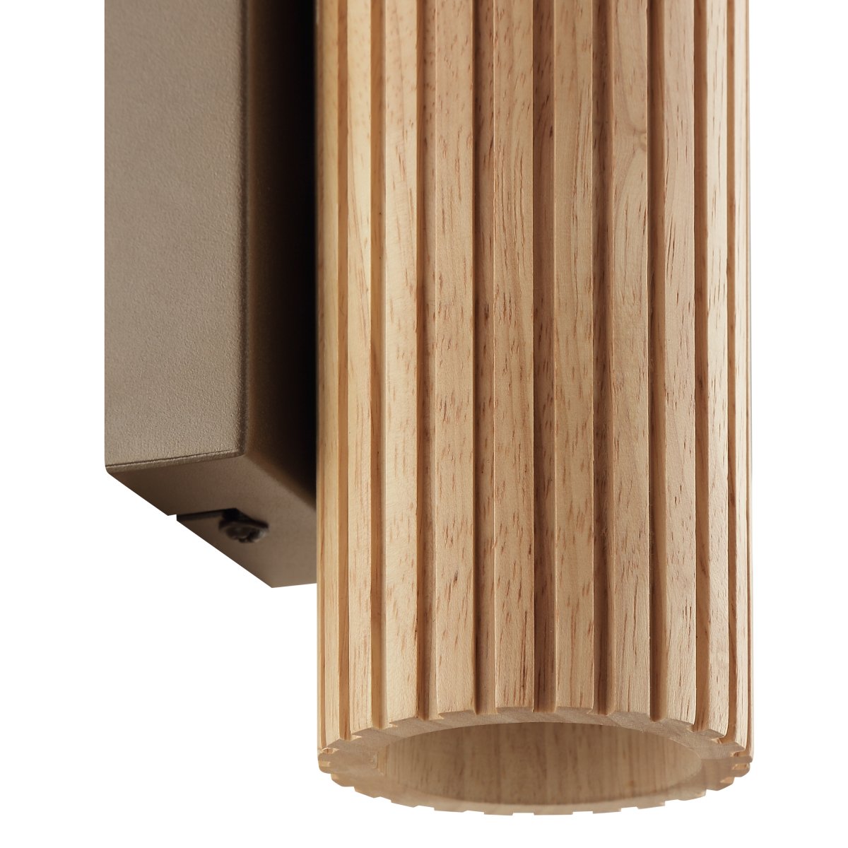 Lakewood 20cm Brun væglampe Fra Brilliant - Det aflange design spreder lyset både op og ned langs væggen og skaber en dekorativ lyseffekt i rummet.
