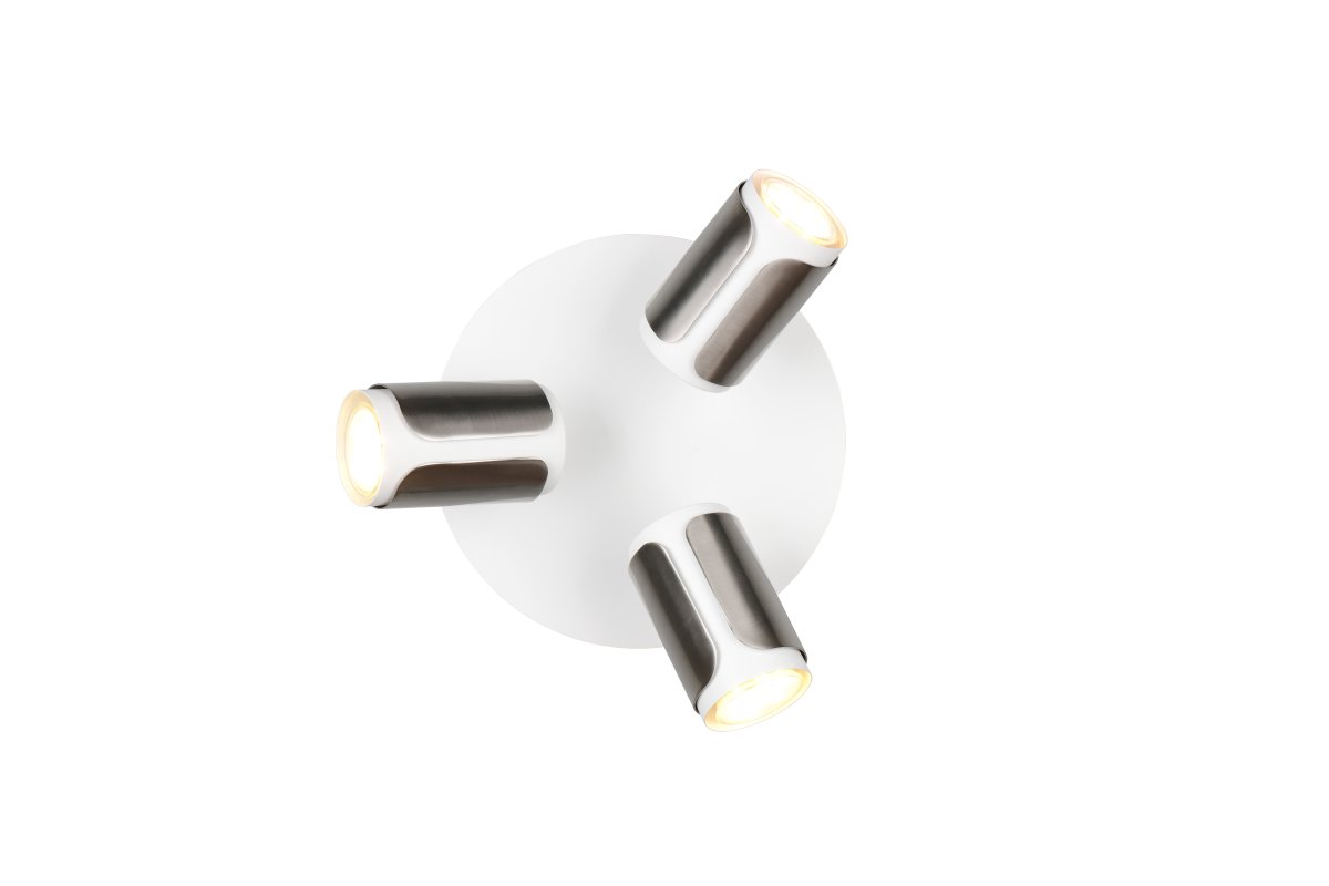 Gillan 3 Børstet stål spotlight Fra Trio Lighting - 