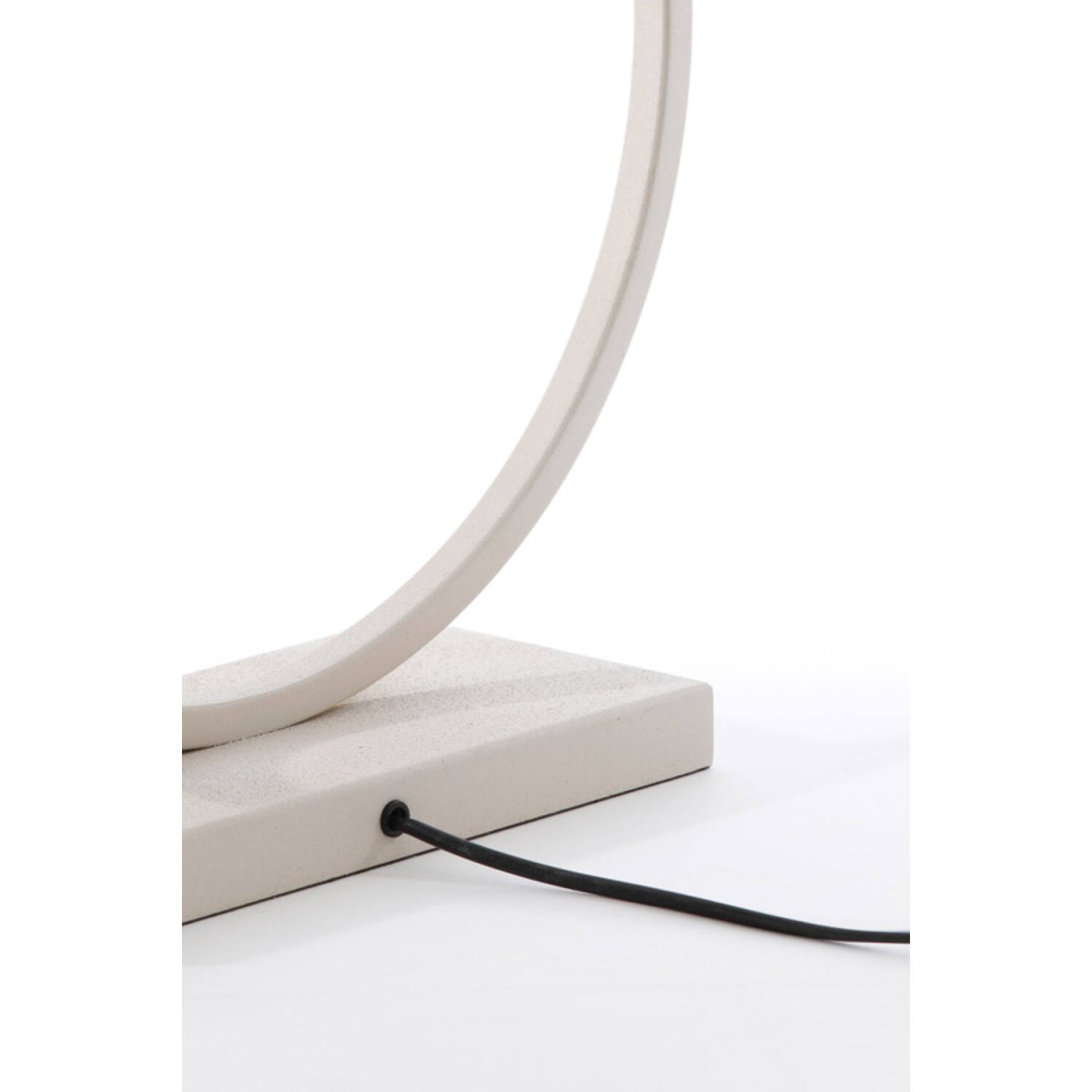 Liva 53cm Cremet hvid lampefod Fra Light & Living - 