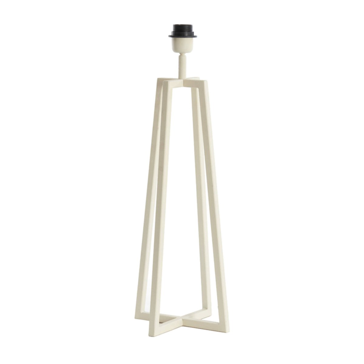 Miley 56cm Cremet hvid lampefod Fra Light & Living - 