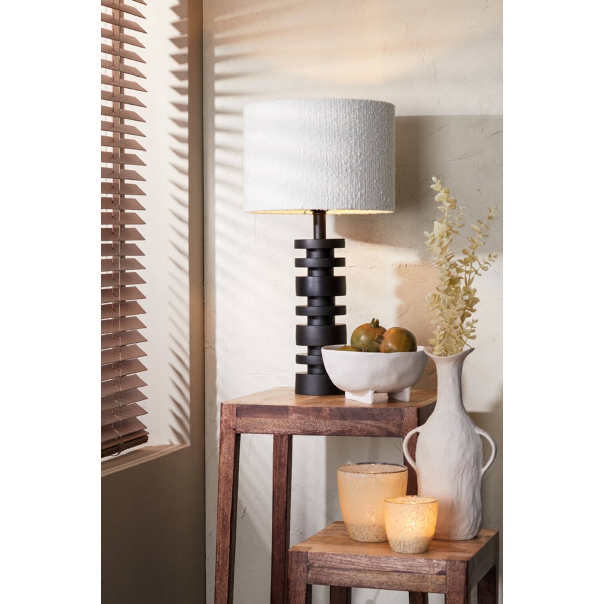 Desley 36cm Sort lampefod Fra Light & Living - 