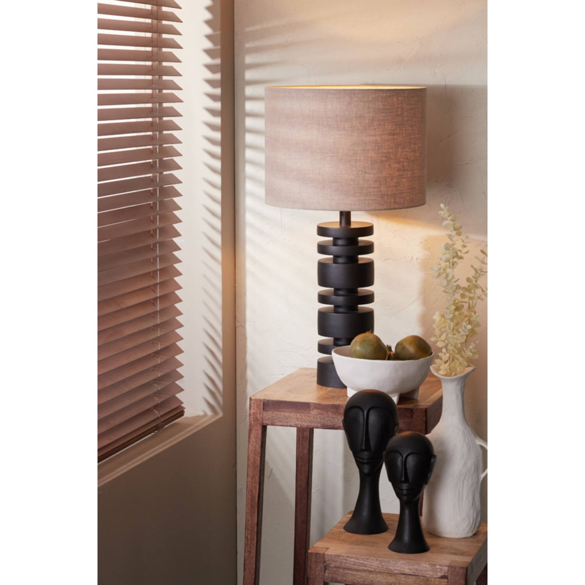 Desley 40cm Sort lampefod Fra Light & Living - 