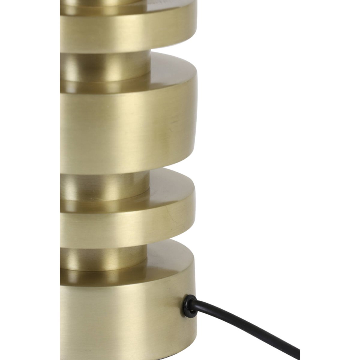 Desley 40cm Guld lampefod Fra Light & Living - Det elegante og industrielle look gør den perfekt til rustikke hjem og moderne indretningsstile.
