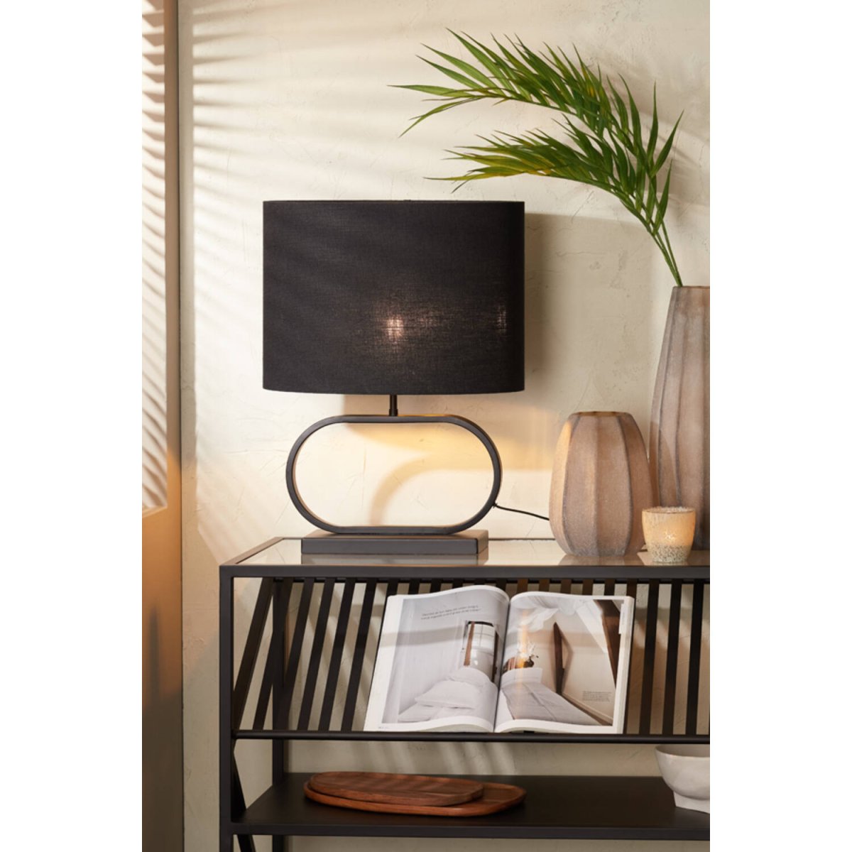 Jamiro 30cm Sort lampefod Fra Light & Living - 