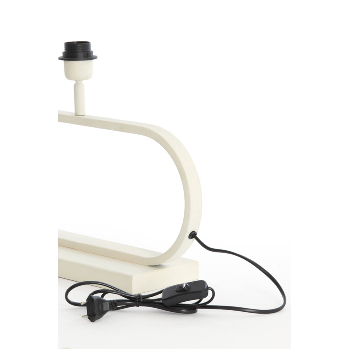 Jamiro 30cm Cremet hvid lampefod Fra Light & Living - 