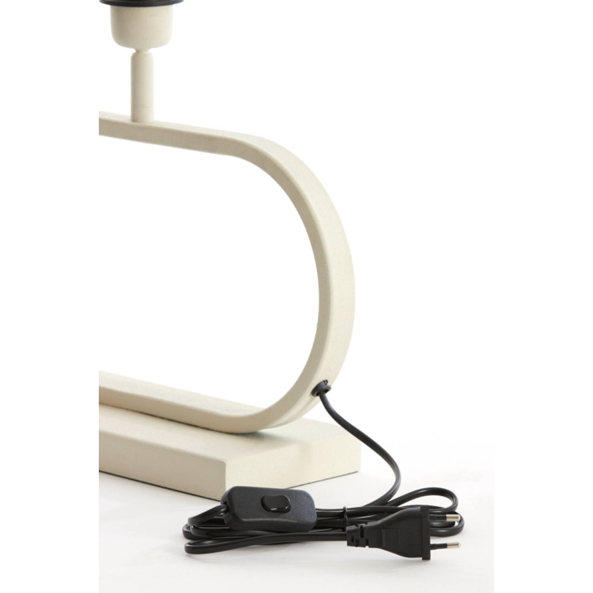 Jamiro 30cm Cremet hvid lampefod Fra Light & Living - 