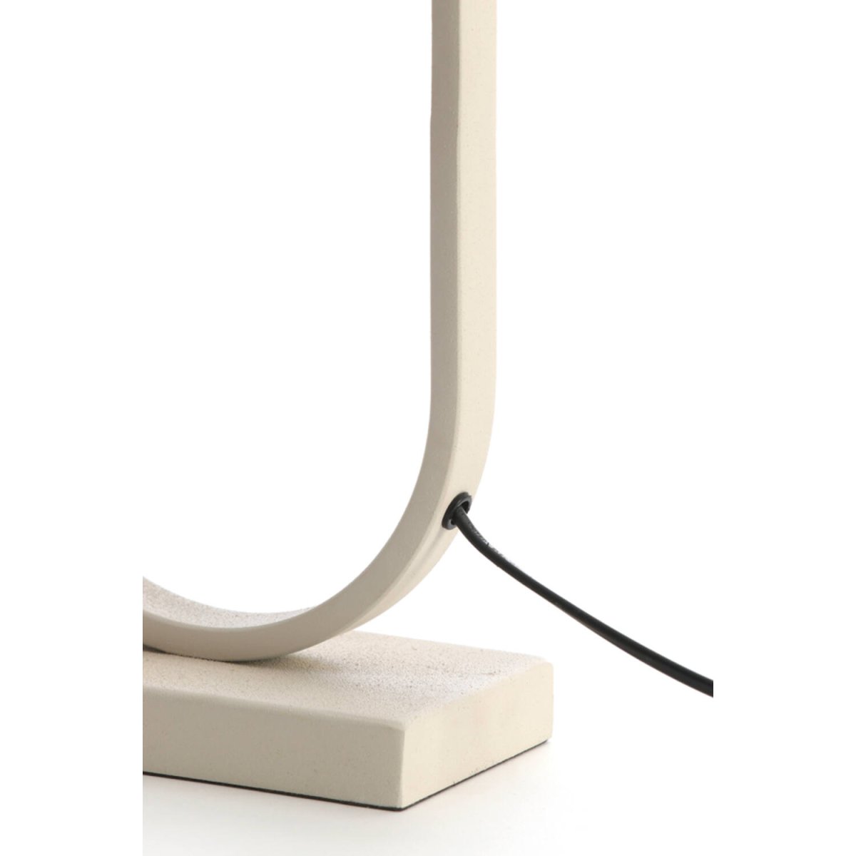 Jamiri 45cm Cremet hvid lampefod Fra Light & Living - 