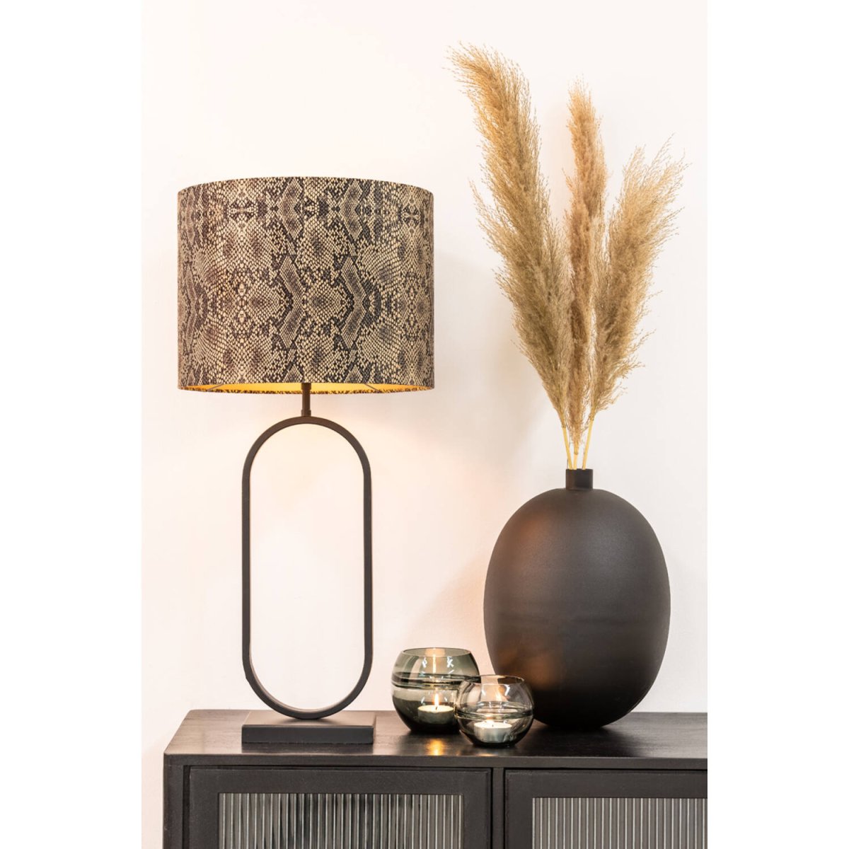 Jamiri 55cm Sort lampefod Fra Light & Living - 