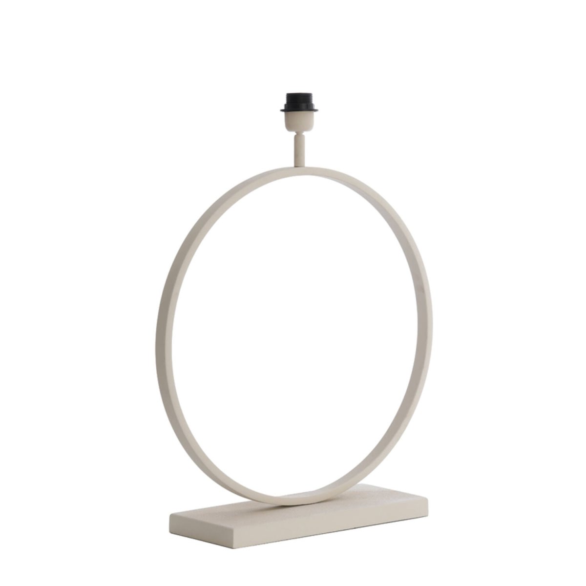 Liva 64cm Cremet hvid lampefod Fra Light & Living - Den runde form og den cremehvide finish giver lampefoden et stilfuldt og sofistikeret udtryk.