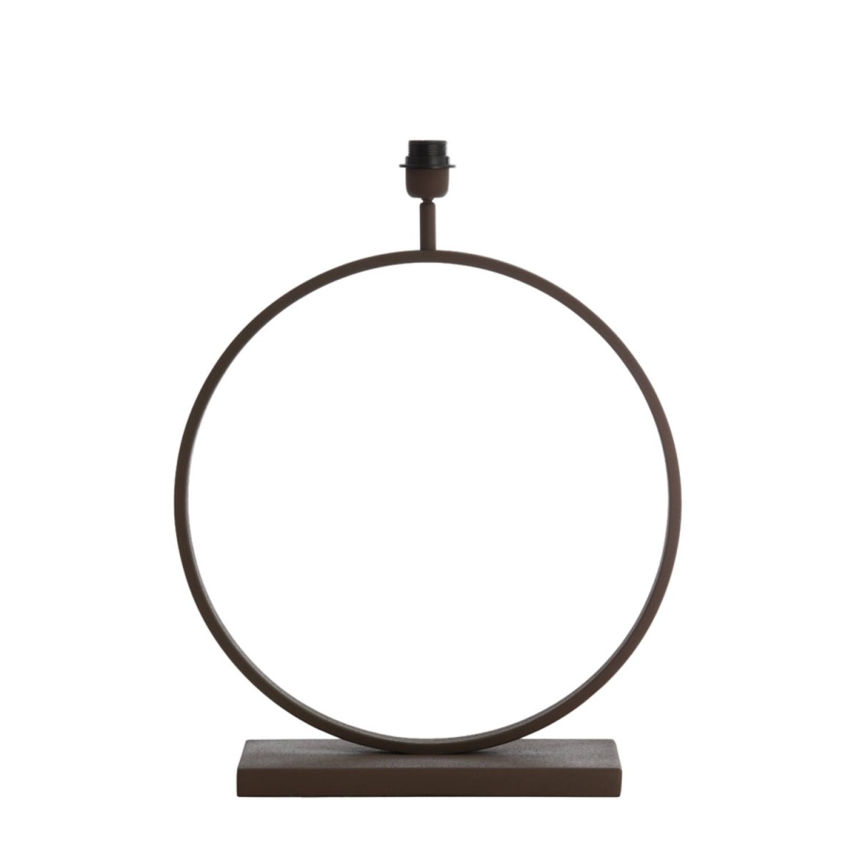 Liva 64cm Brun lampefod Fra Light & Living - Den runde form og brune finish giver lampefoden et stilfuldt og sofistikeret udtryk.