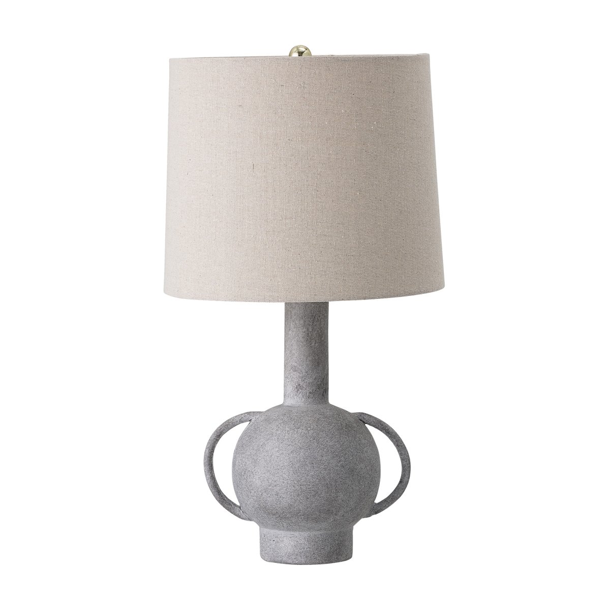 Kean 58cm Grå bordlampe Fra Bloomingville - Kean bordlampe er en alsidig lampe lavet af terrakotta med en stilfuld nordisk form og en smuk gr&aring; tone, der passer ind i de fleste hjem.