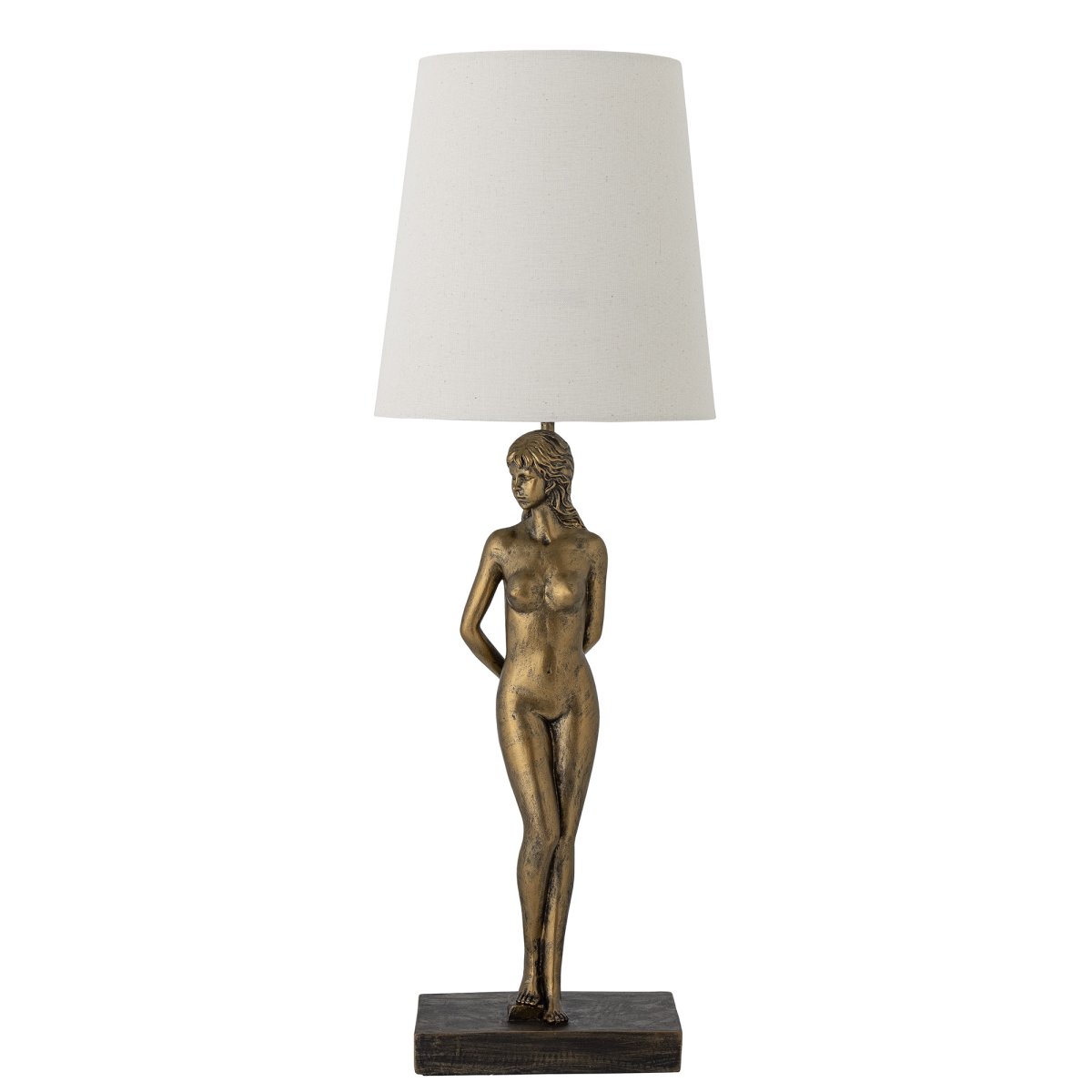 Fabiana 70cm Messing bordlampe Fra Bloomingville - Det er netop s&aring;danne detaljer, der g&oslash;r et hjem personligt - og med Fabiana f&aring;r du b&aring;de funktionel belysning og et dekorativt element, der giver atmosf&aelig;ren en afslappet og glad tone.