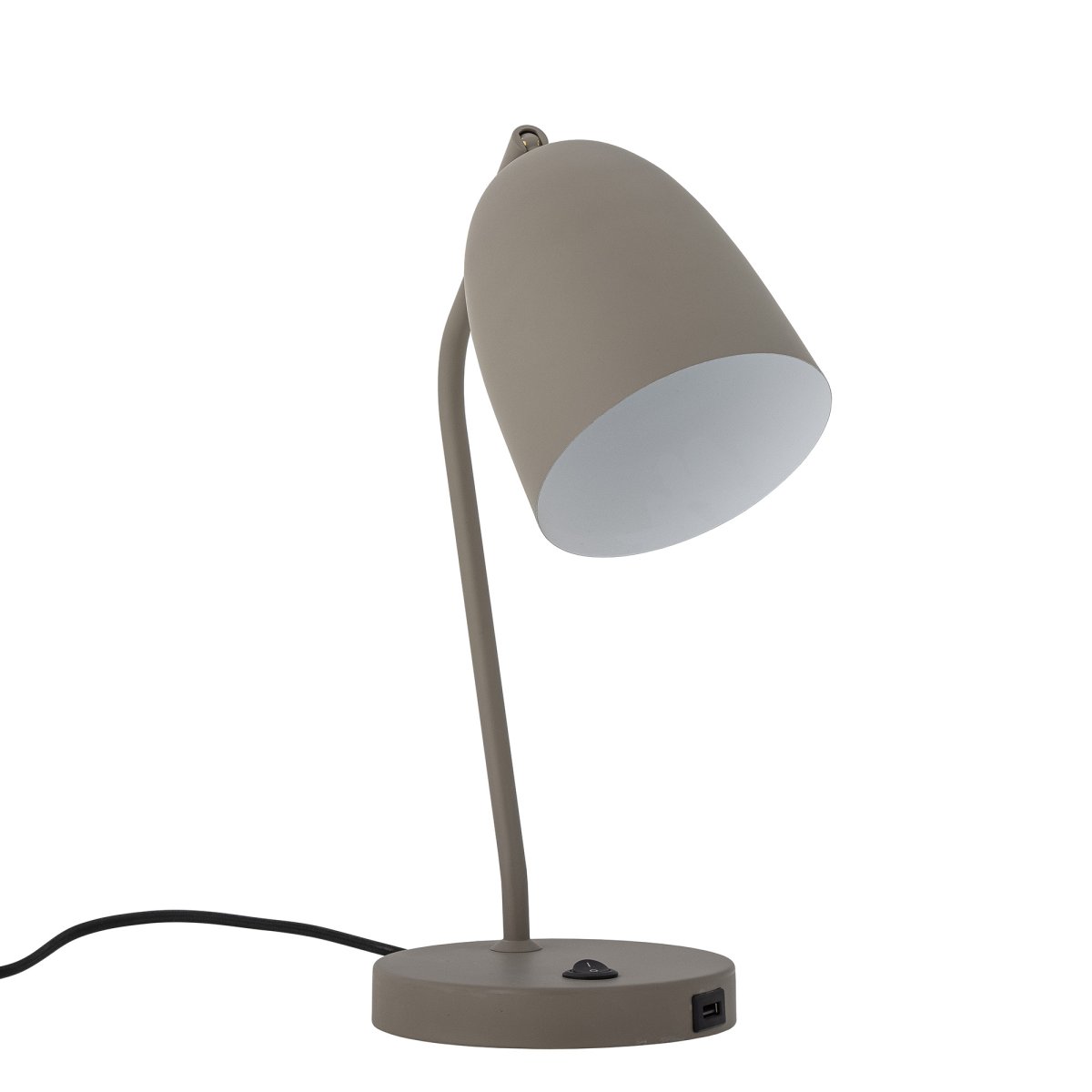 Lemar 37cm Grå skrivebordslampe Fra Bloomingville - Lemar bordlampen fra Bloomingville er lavet af metal med et klassisk og minimalistisk design, der passer perfekt p&aring; skrivebordet eller i hj&oslash;rnet af rummet.