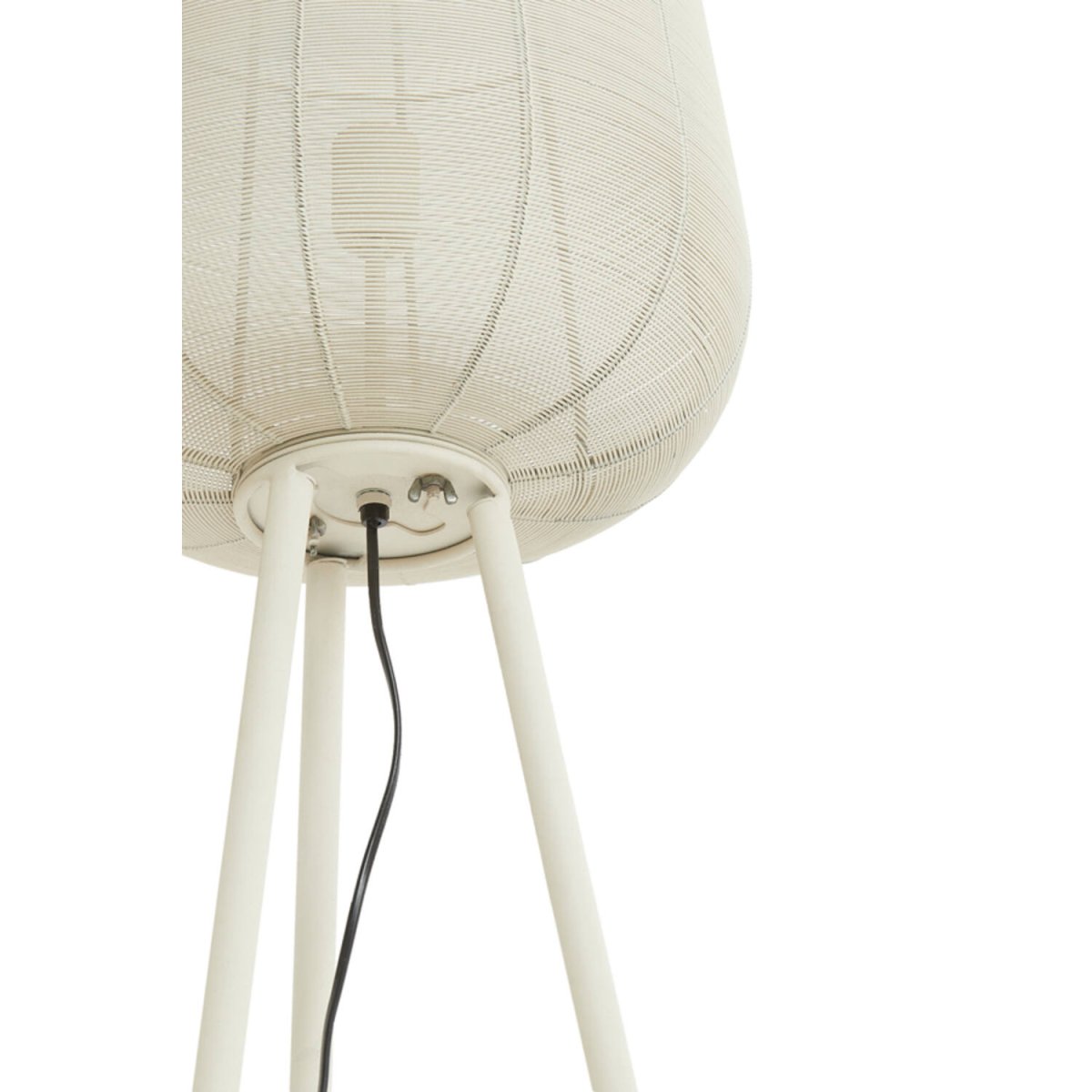 Adeta 135cm Cremet hvid gulvlampe Fra Light & Living - 