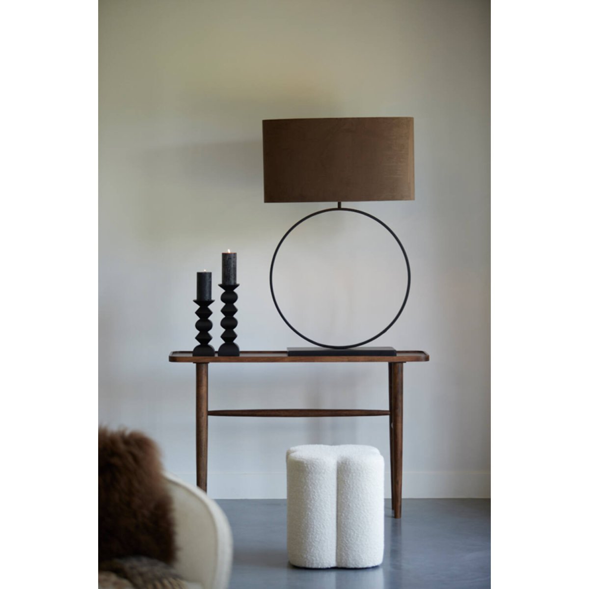 Liva 80cm Sort lampefod Fra Light & Living - 