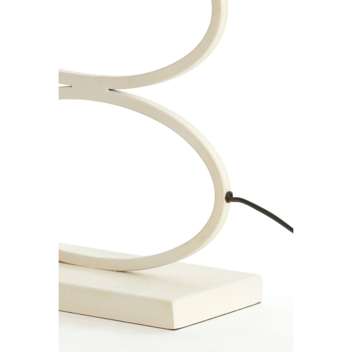 Stelius 42cm Cremet hvid lampefod Fra Light & Living - 
