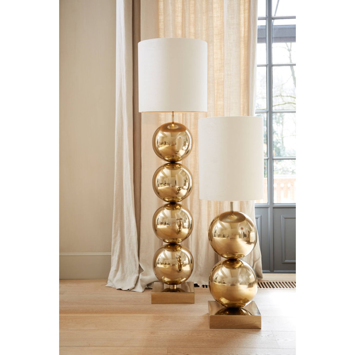 Lovis 77cm Guld lampefod Fra Light & Living - 