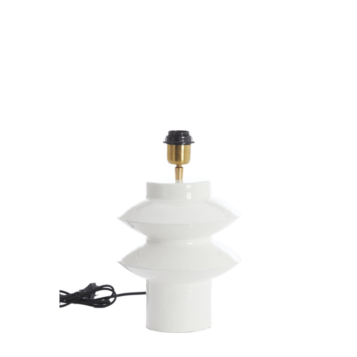 Petch 26cm Hvid lampefod Fra Light & Living - 
