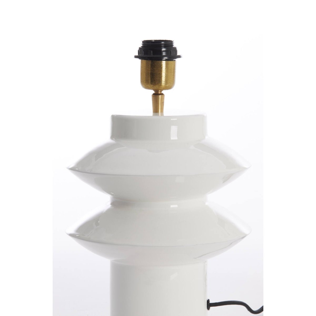 Petch 26cm Hvid lampefod Fra Light & Living - 