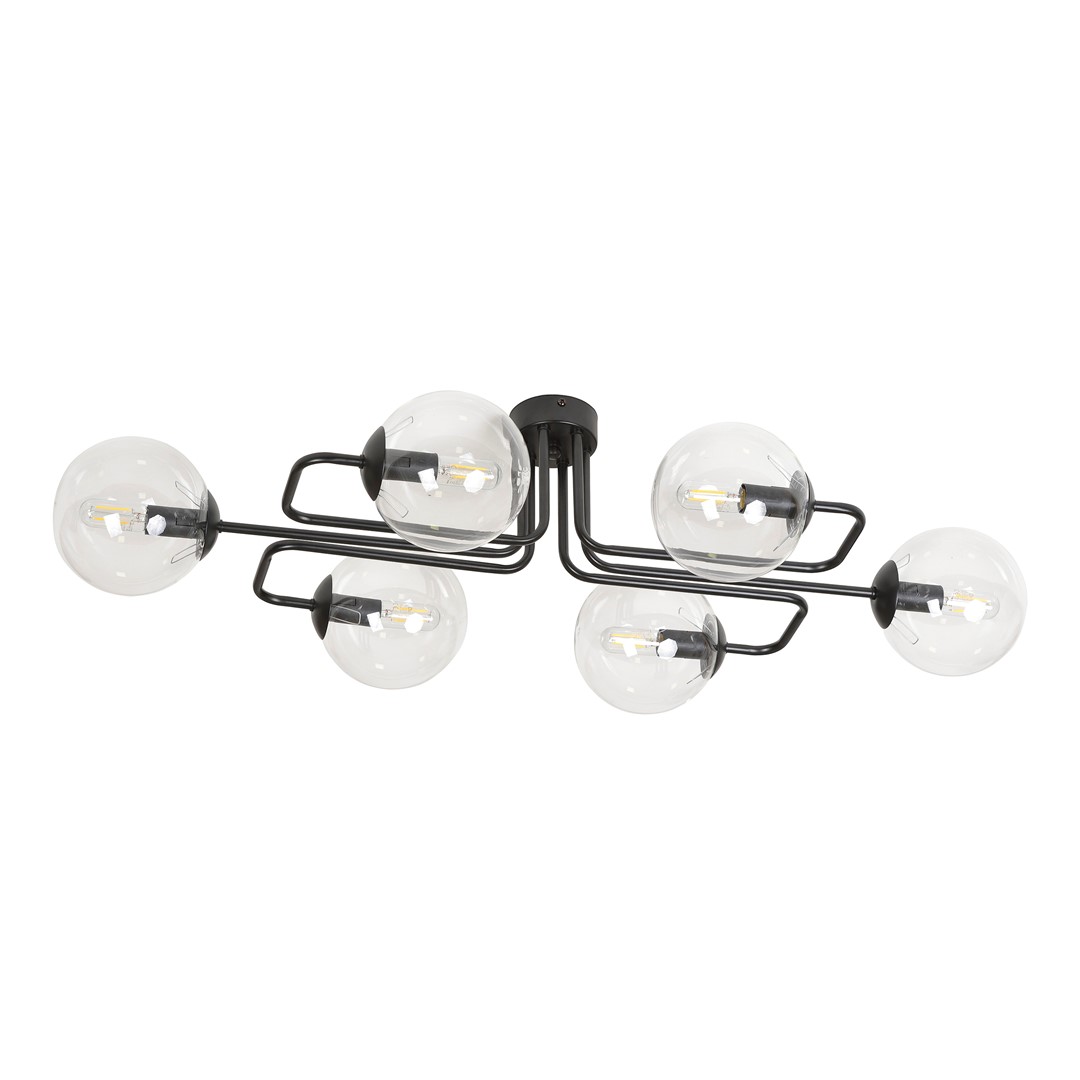 Brendi 93cm Gennemsigtig plafond Fra Emibig Lighting - Brendi er en serie af loftslamper, der passer perfekt i b&aring;de moderne og mere traditionelle interi&oslash;rer.