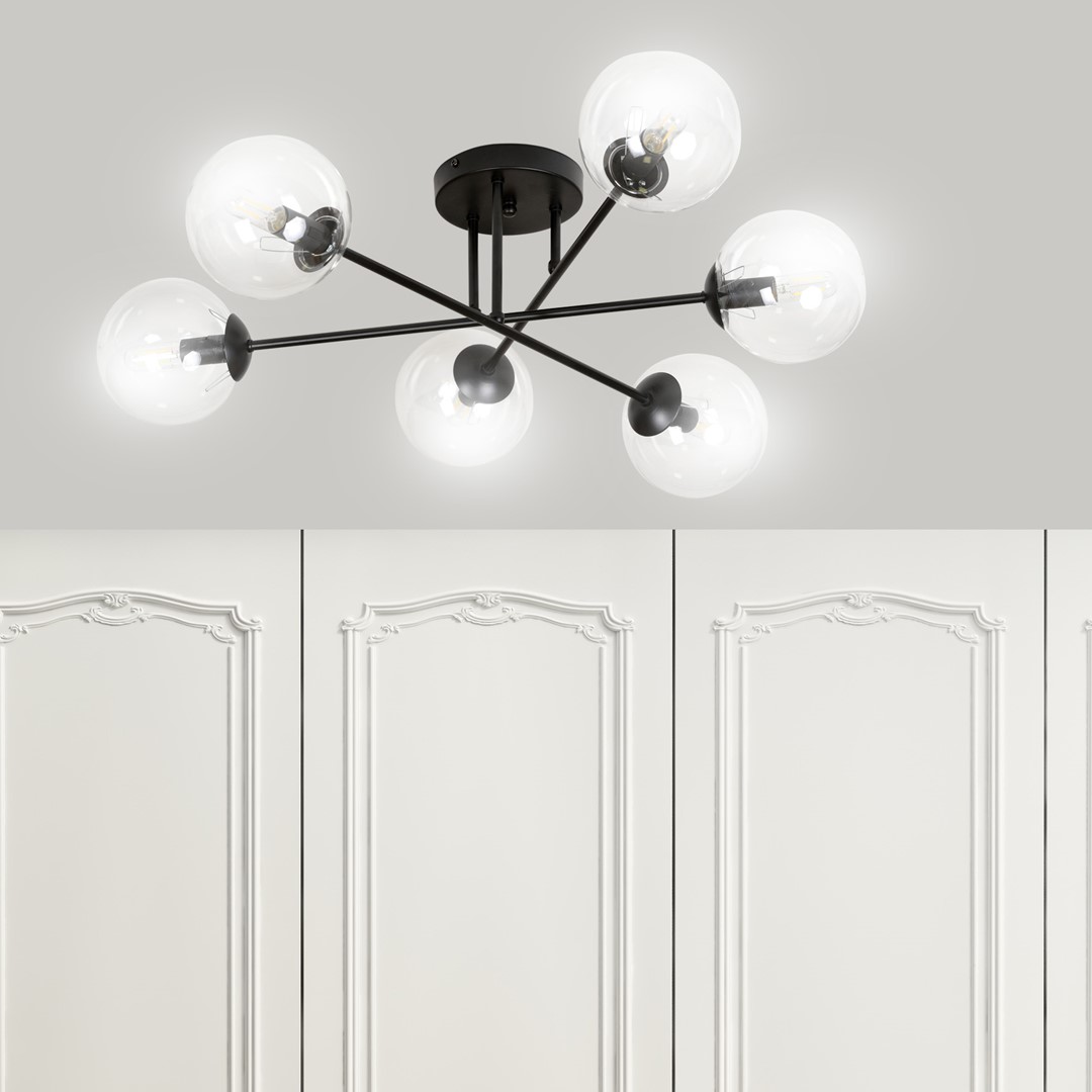Brendi Ø75 Gennemsigtig plafond Fra Emibig Lighting - Brendi tilbyder loftslamper, der er et perfekt supplement til både moderne og mere traditionelle interiører.