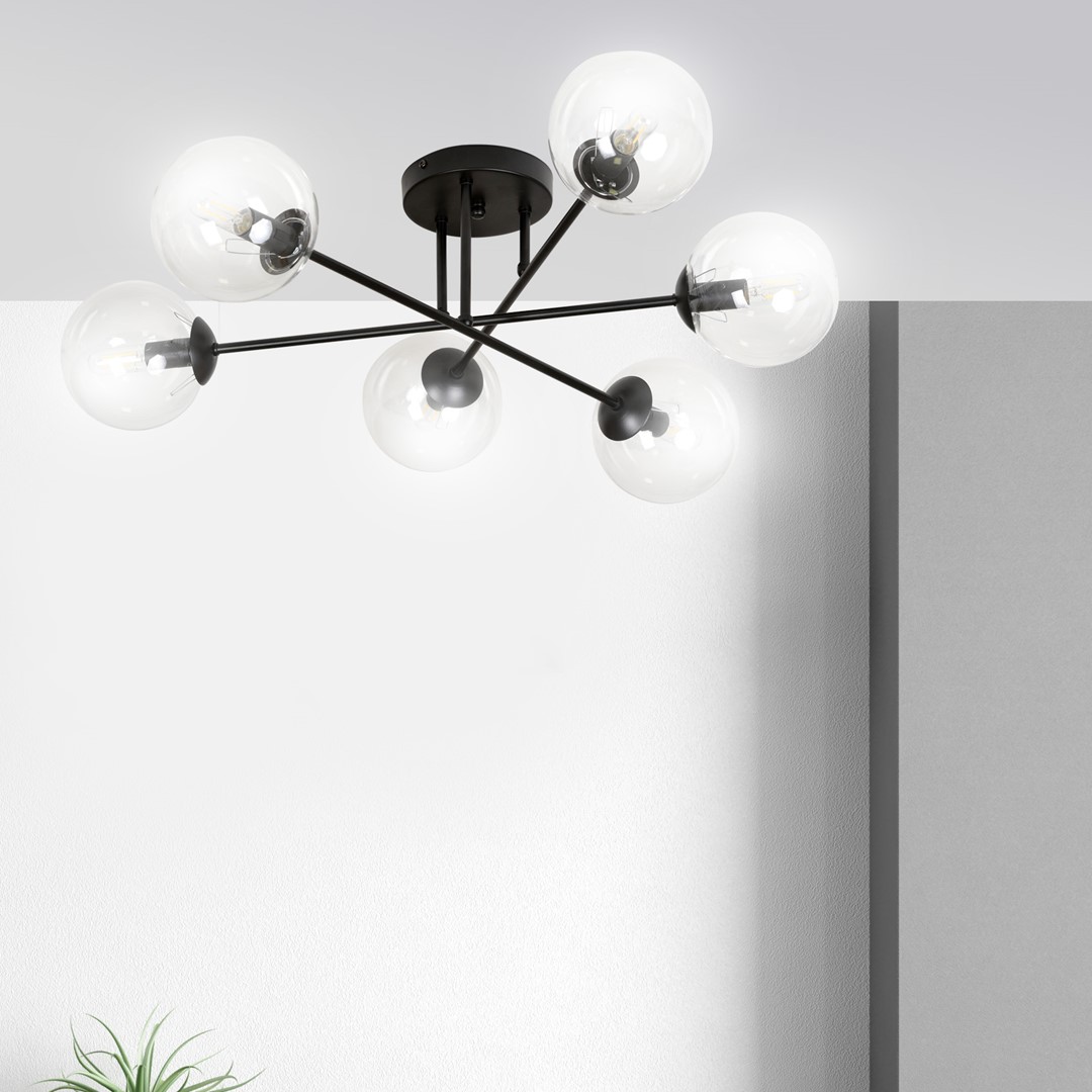 Brendi Ø75 Gennemsigtig plafond Fra Emibig Lighting - Brendi tilbyder loftslamper, der er et perfekt supplement til både moderne og mere traditionelle interiører.
