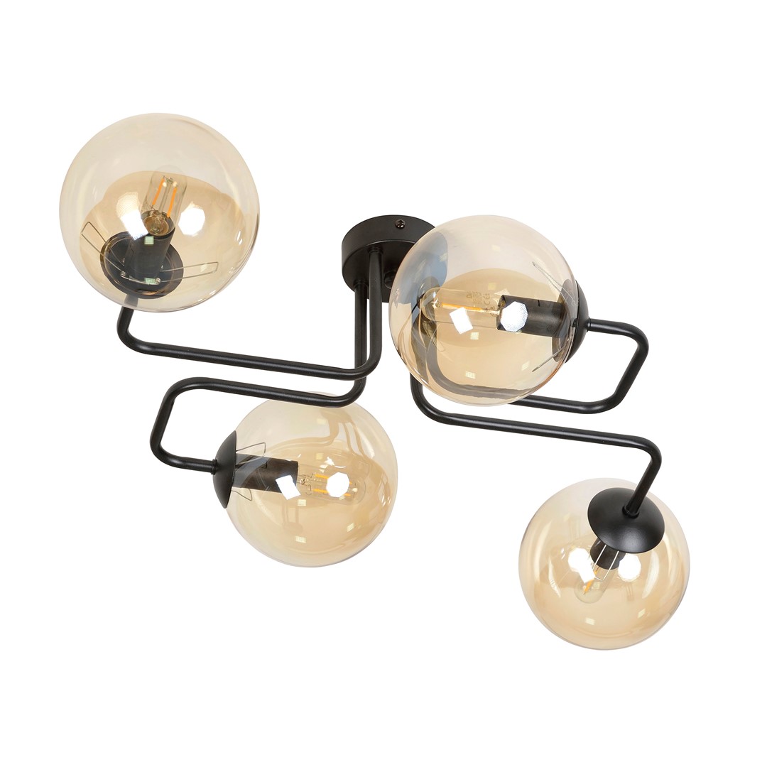 Brendi 55cm Rav plafond Fra Emibig Lighting - Brendi er en serie af loftslamper, der passer perfekt i b&aring;de moderne og mere traditionelle interi&oslash;rer.
