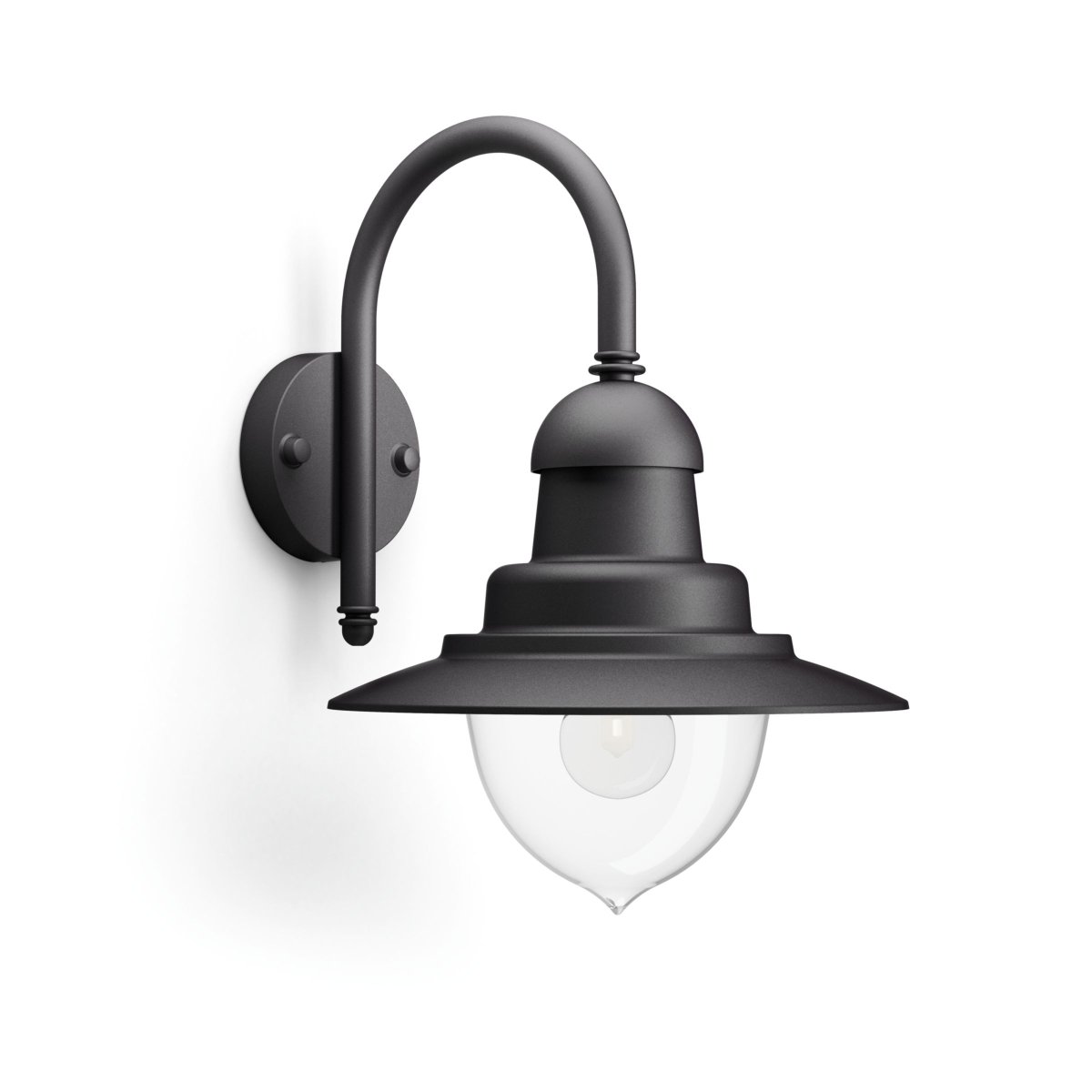 Raindrop Sort udendørslampe Fra Philips - Skab en autentisk udendørs atmosfære med denne smukke Raindrop væglampe i sort fra Philips.
