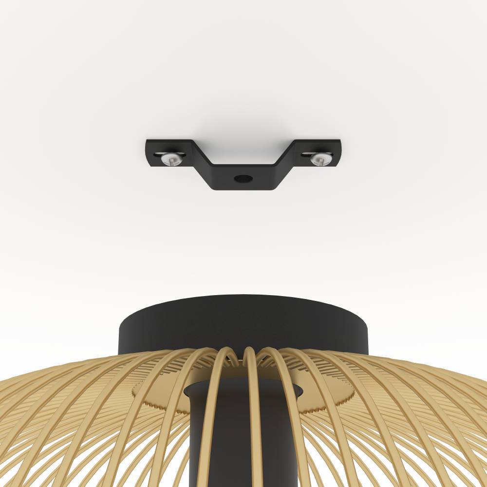 Venezuela Ø38 Guld plafond Fra Eglo - Denne moderne loftslampe har et elegant, gyldent tr&aring;ddesign, der giver rummet en luftig og stilfuld f&oslash;lelse.