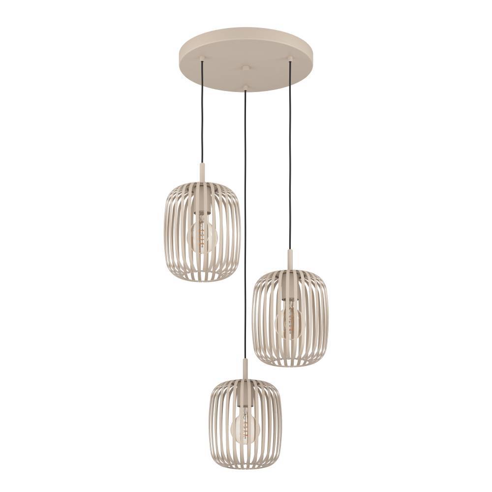 Romazzina Ø46 Sand loftslampe Fra Eglo - Denne stilfulde pendel med tre justerbare lyskilder i et moderne design er et perfekt valg for dem, der ønsker at give rummet en unik karakter.