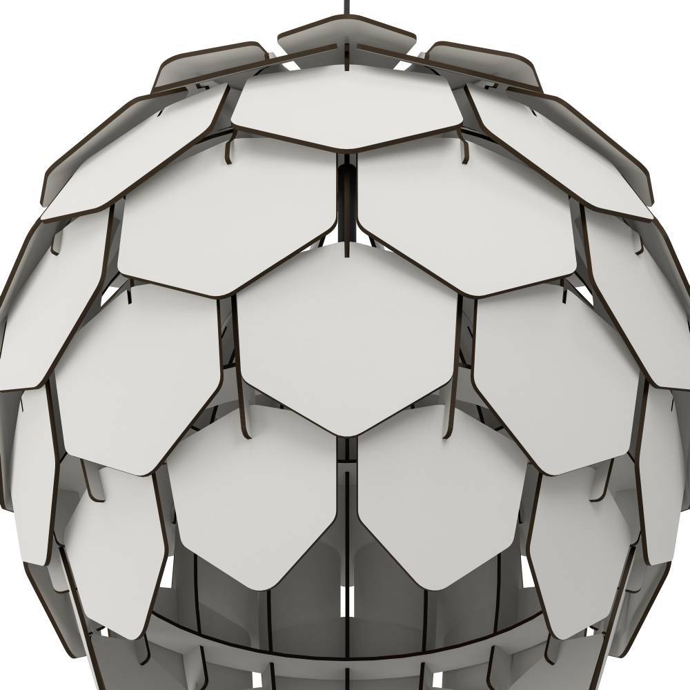 Mattanza Ø50 Grå loftslampe Fra Eglo - Lampens moderne design gør, at den passer ind i både trendy og minimalistiske hjem og skaber en spændende og elegant atmosfære.