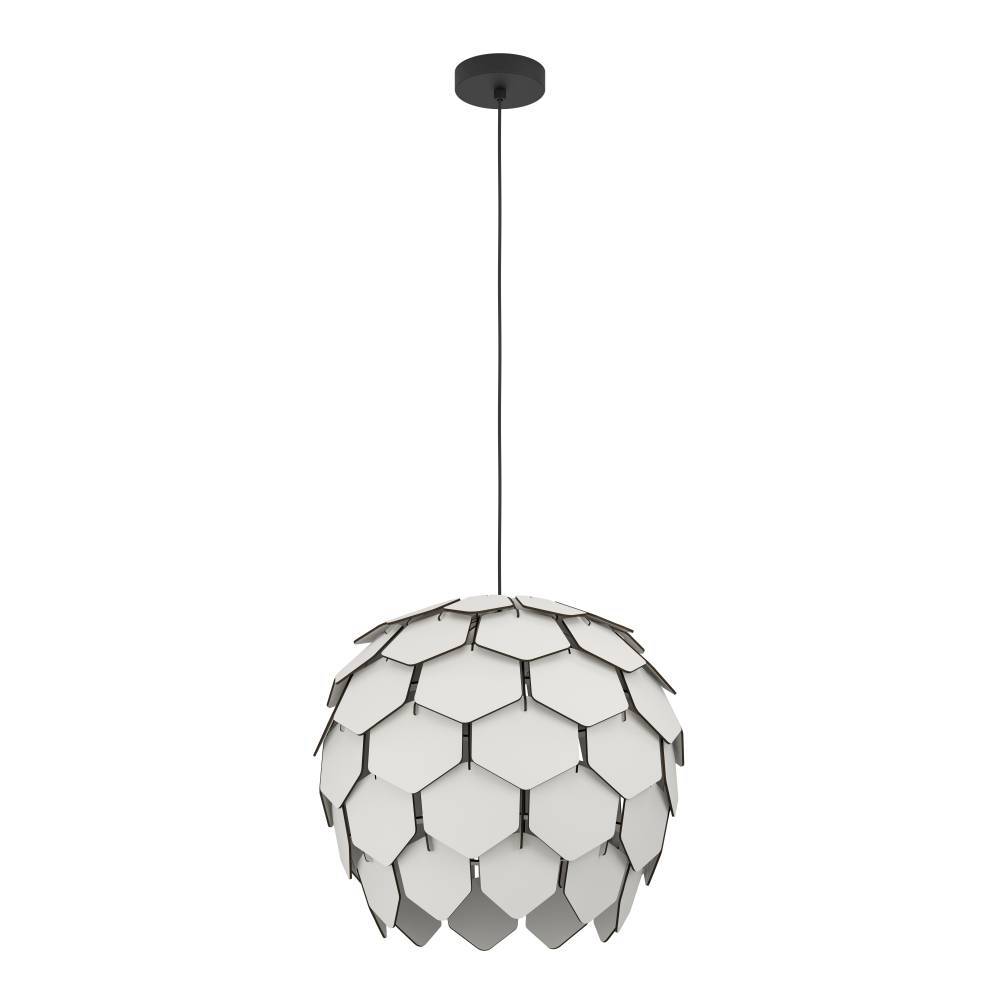 Mattanza Ø50 Grå loftslampe Fra Eglo - Lampens moderne design gør, at den passer ind i både trendy og minimalistiske hjem og skaber en spændende og elegant atmosfære.