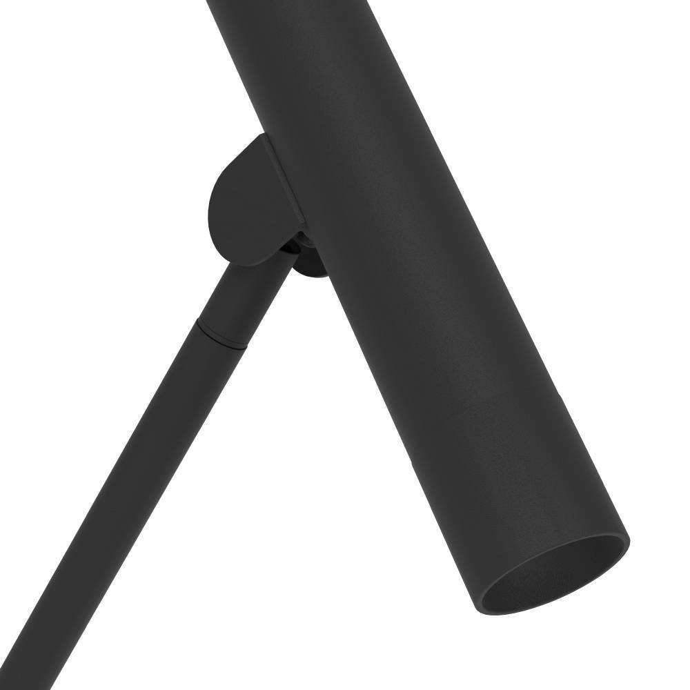 Almudaina Sort gulvlampe Fra Eglo - Lampens minimalistiske design g&oslash;r, at den smelter ind i alle typer interi&oslash;r, samtidig med at den giver et effektivt og behageligt lys.