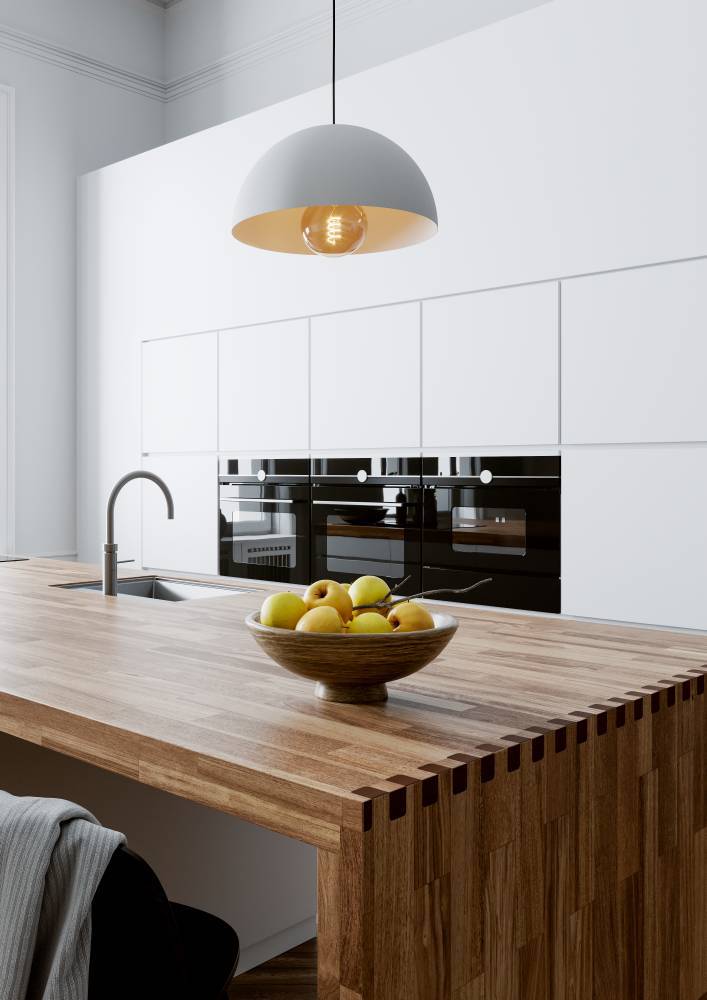 Gaetano Ø38 Hvid loftslampe Fra Eglo - Denne pendel har en stilfuld, halvkugleformet skærm i hvid finish, der giver et moderne og rent indtryk.