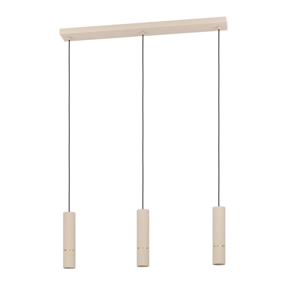 Caminia 77cm Beige loftslampe Fra Eglo - Med sit minimalistiske og afstribede design smelter lampen ind i traditionelt skandinavisk og moderne interiør og giver et behageligt lys, der forstærker stemningen i rummet.