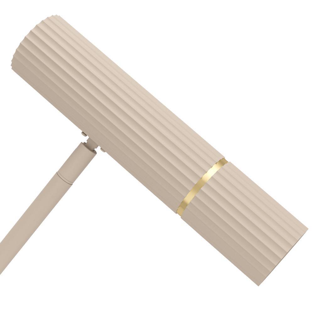 Caminia Beige gulvlampe Fra Eglo - Lampens minimalistiske design gør, at den smelter ind i alle typer interiør, samtidig med at den giver et effektivt og behageligt lys.