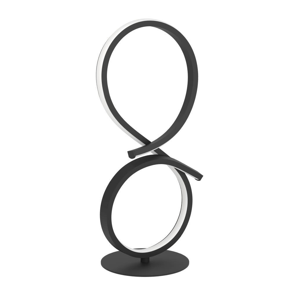Serpins 40cm Sort bordlampe Fra Eglo - Lampens minimalistiske og futuristiske design g&oslash;r den til en stilfuld funktion i ethvert moderne hjem, mens dens energieffektive LED-teknologi g&oslash;r den til et b&aelig;redygtigt valg.