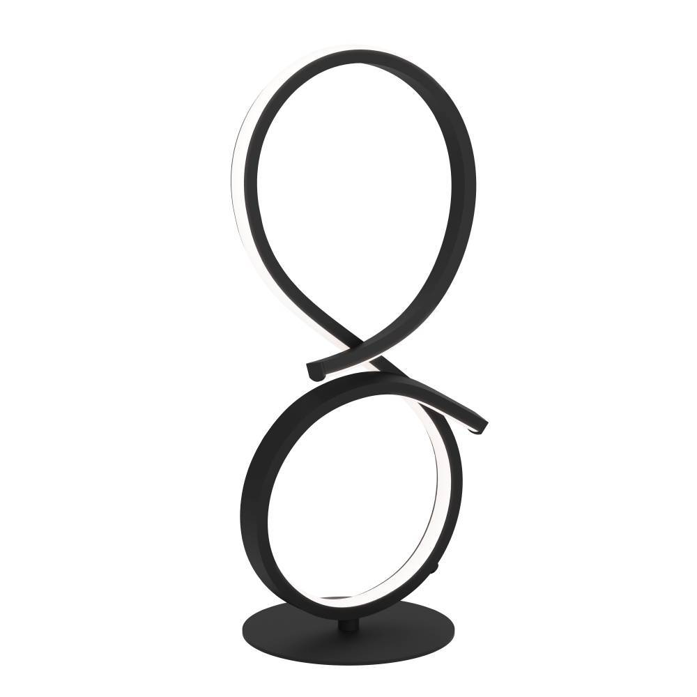 Serpins 40cm Sort bordlampe Fra Eglo - Lampens minimalistiske og futuristiske design g&oslash;r den til en stilfuld funktion i ethvert moderne hjem, mens dens energieffektive LED-teknologi g&oslash;r den til et b&aelig;redygtigt valg.