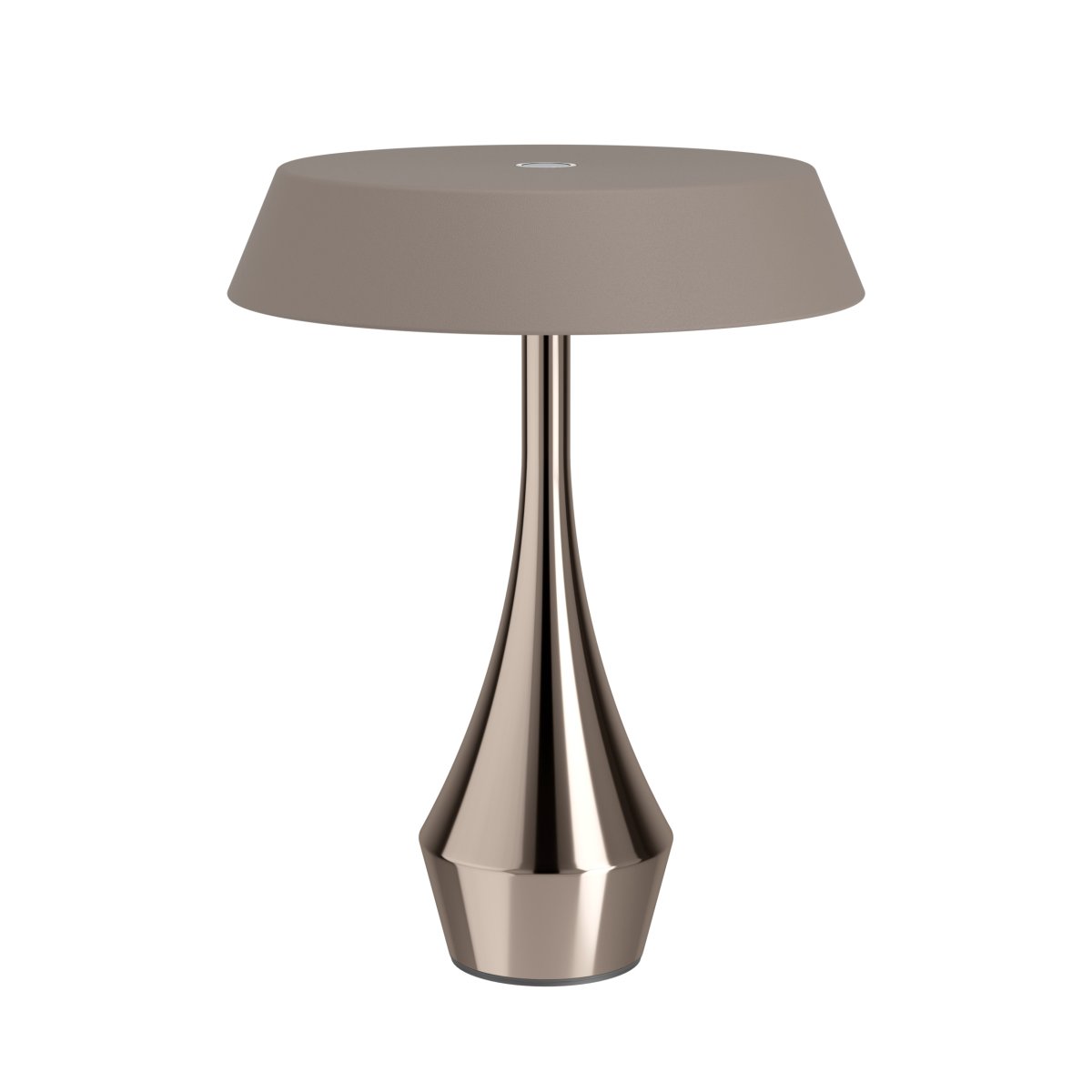 Turcio 20cm Bronze bærbar Fra Eglo - Turcio er en bærbar metallampe med en skinnende bronzefarvet base og en mørkebrun struktureret skærm.