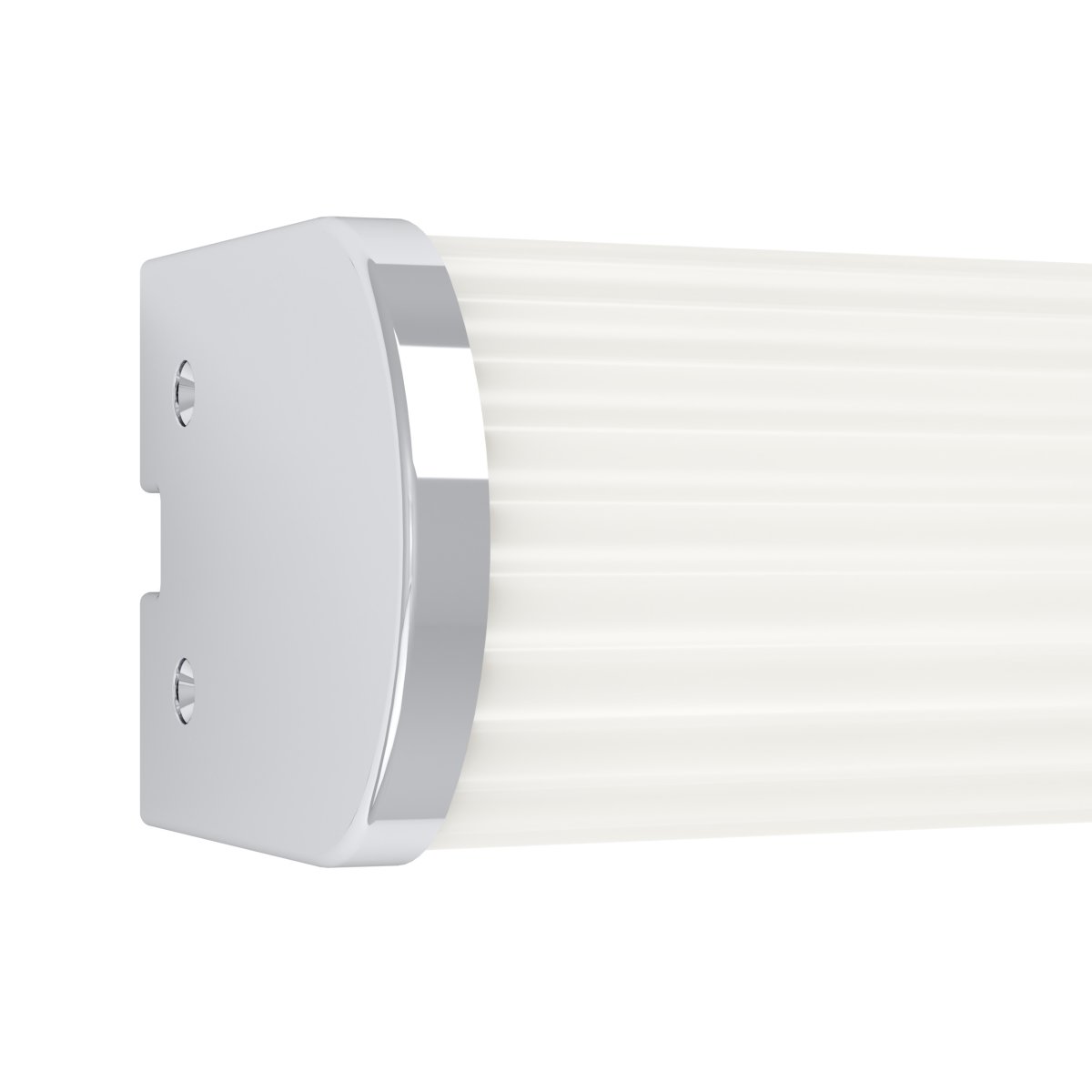 Patrovaro 35cm Hvid badeværelseslampe Fra Eglo - Lampen har en integreret LED med en lysstrøm på 1000 lumen, og farvetemperaturen kan justeres i tre trin fra hvidt til koldt hvidt lys.