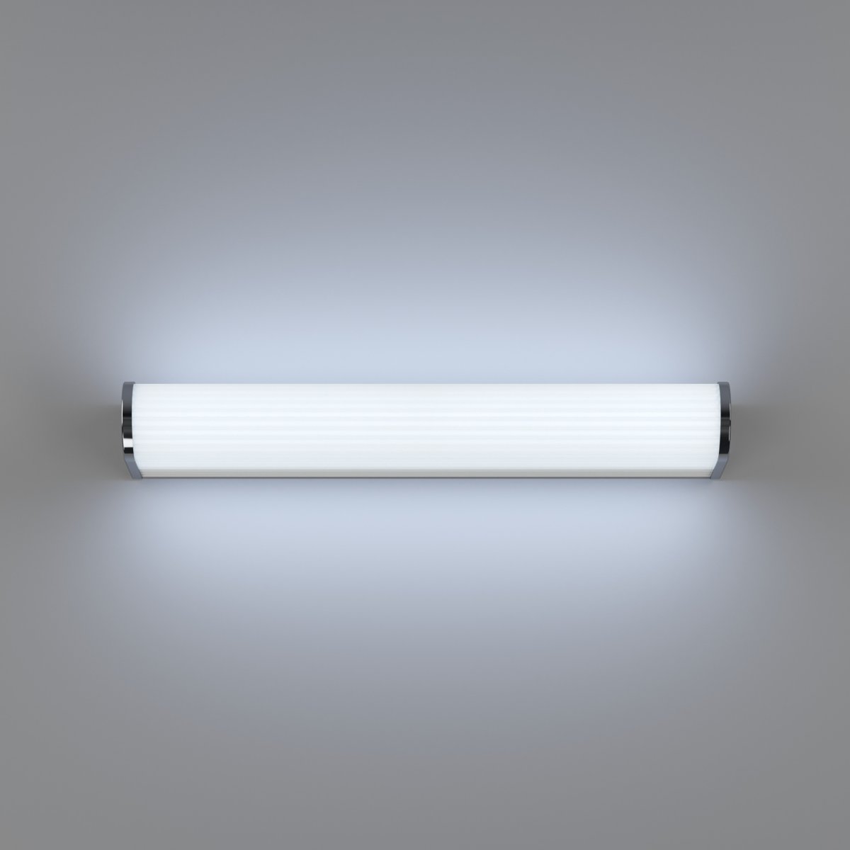 Patrovaro 35cm Hvid badeværelseslampe Fra Eglo - Lampen har en integreret LED med en lysstrøm på 1000 lumen, og farvetemperaturen kan justeres i tre trin fra hvidt til koldt hvidt lys.