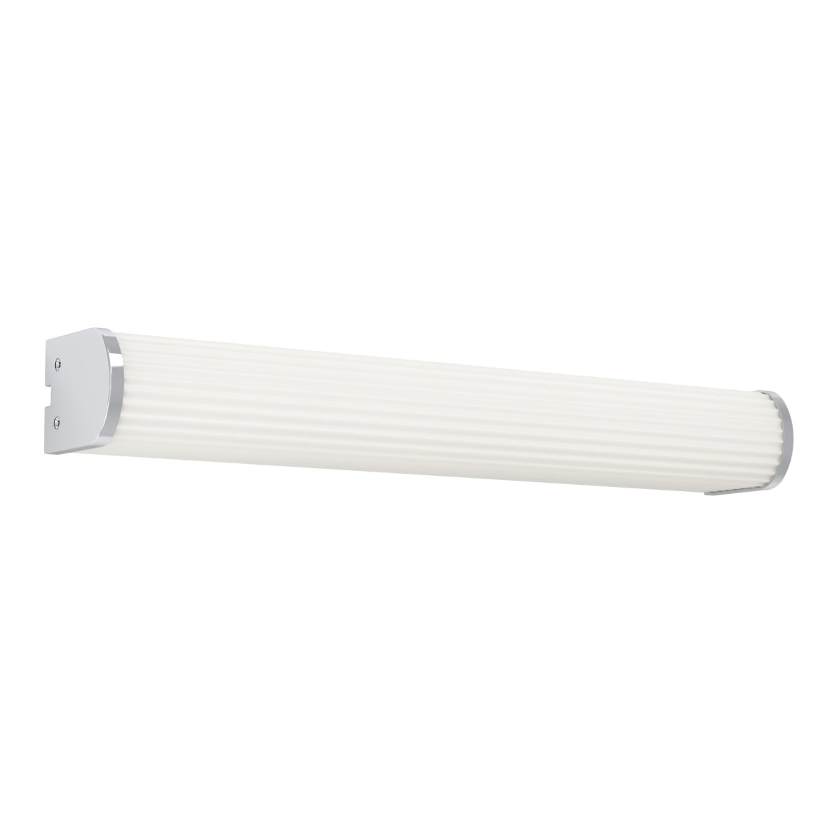 Patrovaro 35cm Hvid badeværelseslampe Fra Eglo - Lampen har en integreret LED med en lysstrøm på 1000 lumen, og farvetemperaturen kan justeres i tre trin fra hvidt til koldt hvidt lys.