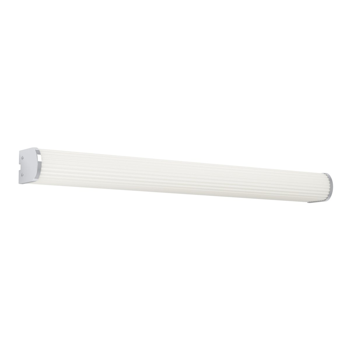 Patrovaro 60cm Hvid badeværelseslampe Fra Eglo - Lampen har en integreret LED med en lysstrøm på 2000 lumen, og farvetemperaturen kan justeres i tre trin fra hvidt til køligt hvidt lys.