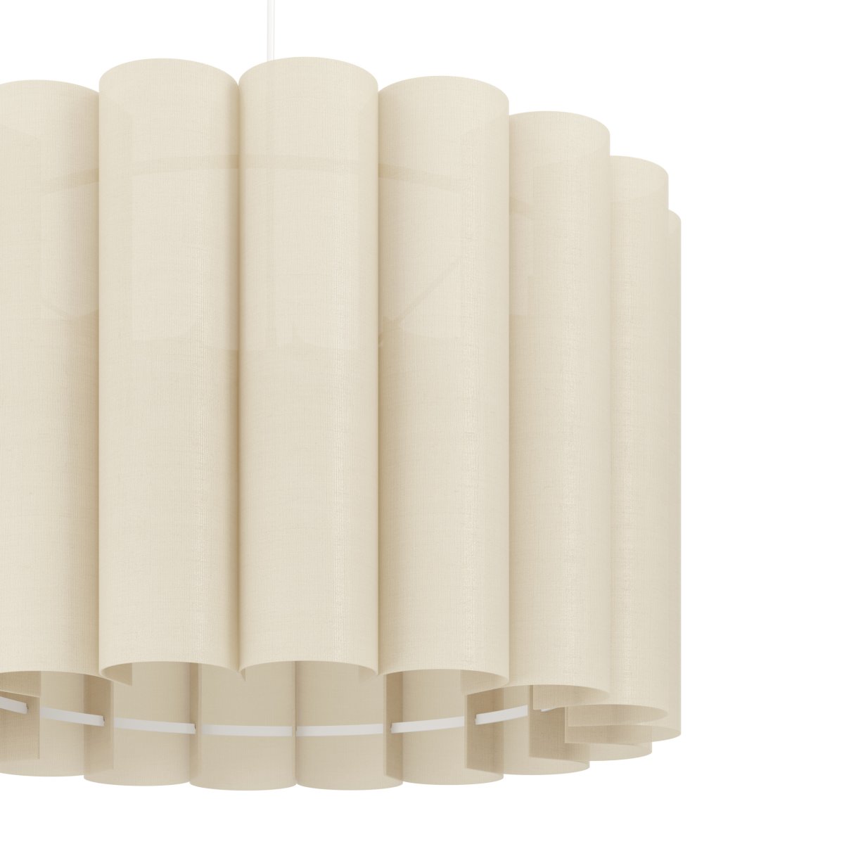 Collegrilli Ø45 Beige loftslampe Fra Eglo - Collegrilli er en dekorativ loftspendel med en beige tekstilsk&aelig;rm, der efterligner den naturlige struktur af h&oslash;r.