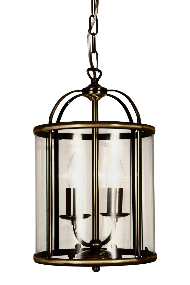 Budgie Ø24 Antik loftslampe Fra Aneta Lighting - Budgie loftslampe i antikt farvet metal og klart let buet glas.