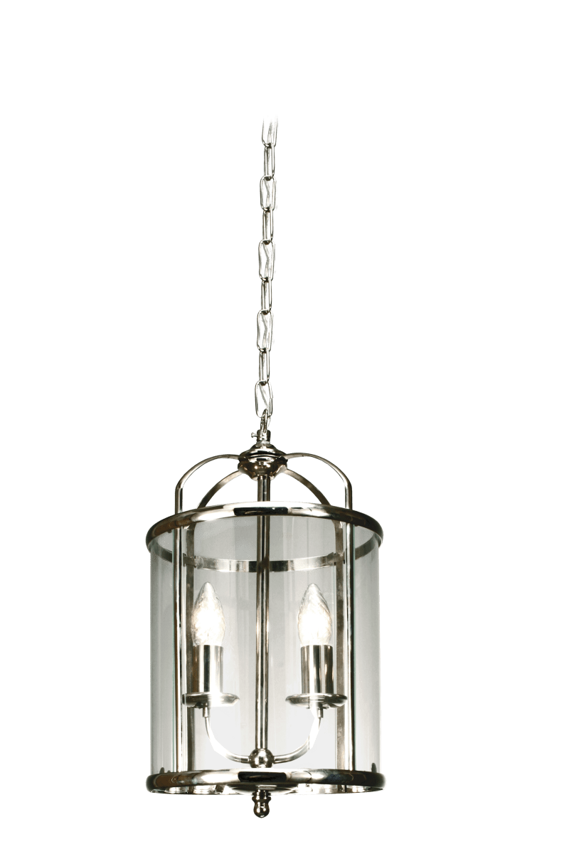 Budgie Ø23 Chrom loftslampe Fra Aneta Lighting - Budgie loftslampe i forkromet metal og klart let buet glas.