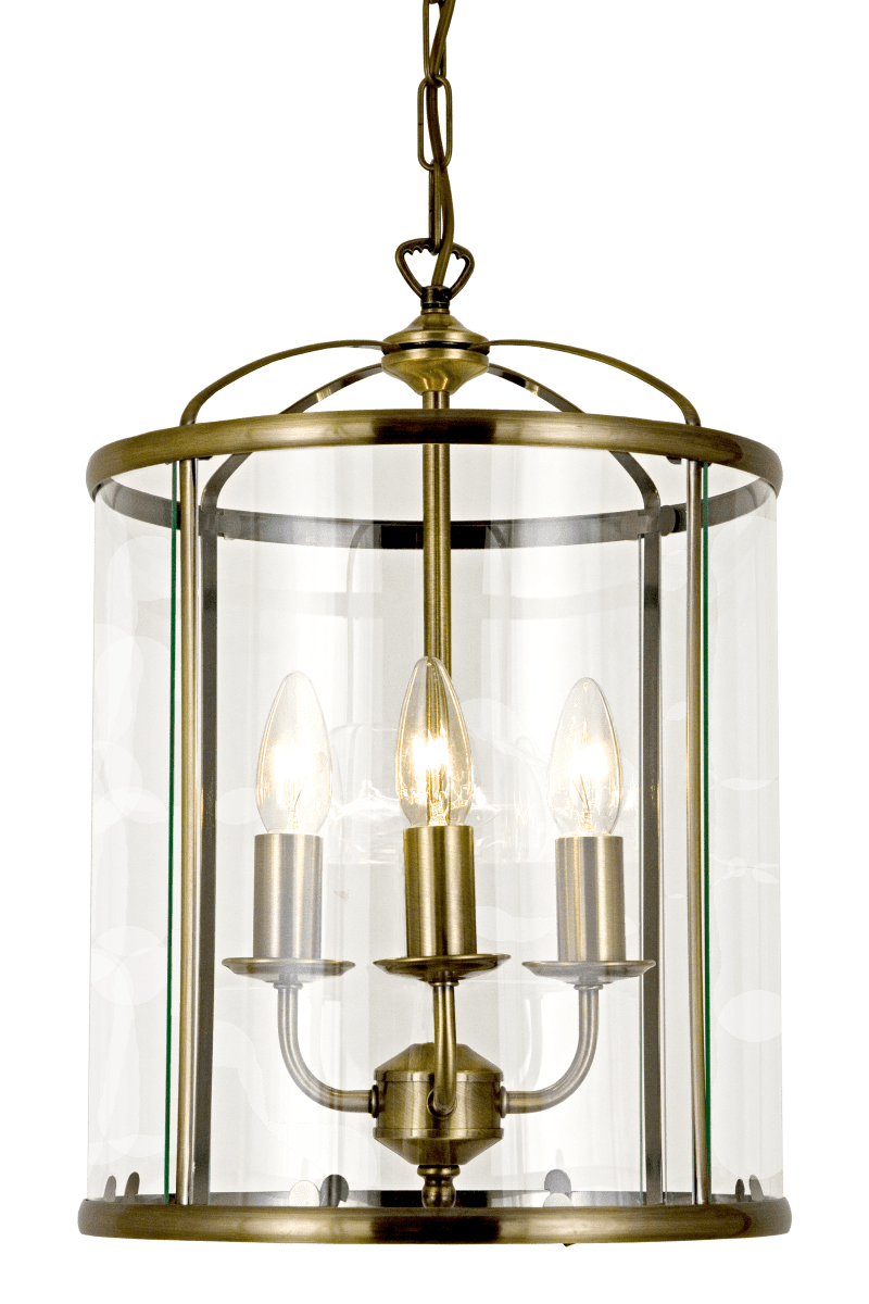 Budgie Ø28 Antik loftslampe Fra Aneta Lighting - Budgie loftslampe i antikt farvet metal og klart let buet glas.