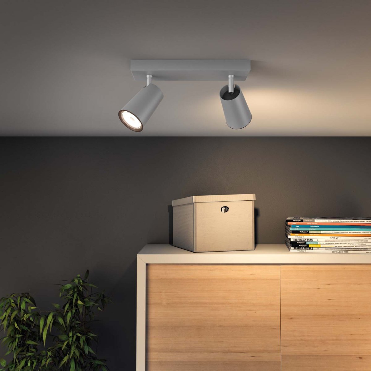Paisley 2 Aluminium spotlight Fra Philips - Lavet af metal med en mat aluminiumsfinish for et rent og minimalistisk udtryk, der passer ind i de fleste hjem.